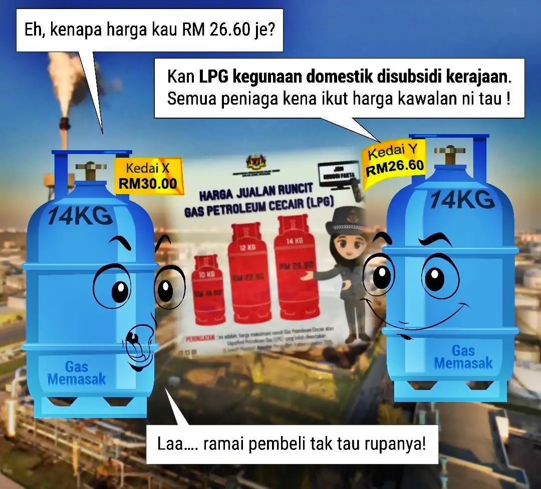 harga sebenar gas memasak