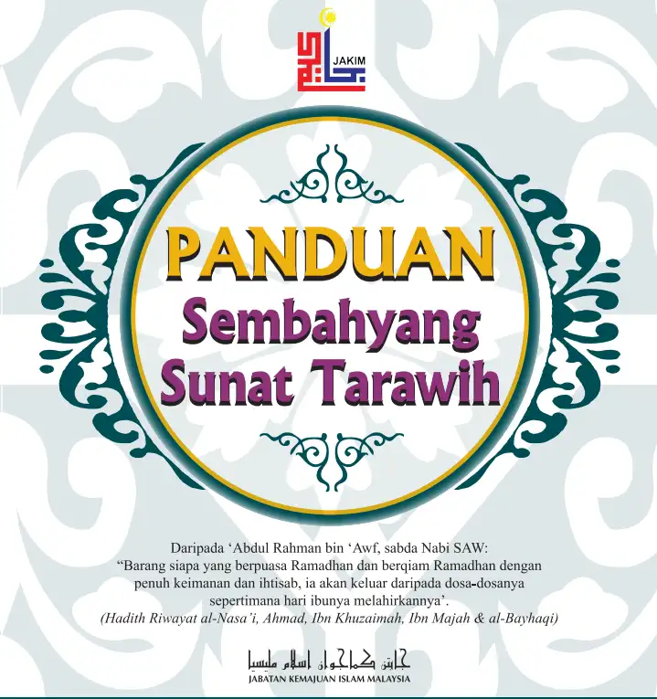 buku panduan solat terawih jakim