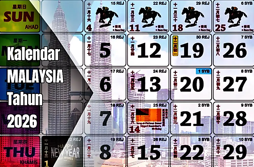 kalendar cuti 2026 grafik kuda