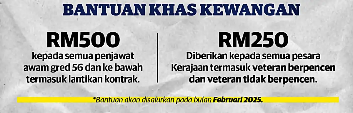 bonus kerajaan bajet 2025