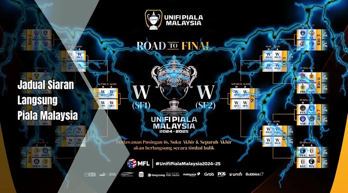 jadual siaran langsung live piala malaysia